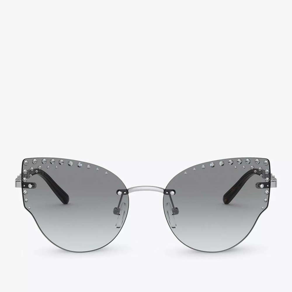 Michael Kors Black Studded Cat-Eye Sunglasses | MK1058B St. Anton - Picture 2 of 15